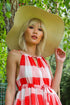 Large Brim Floppy Sun Hat - Cream